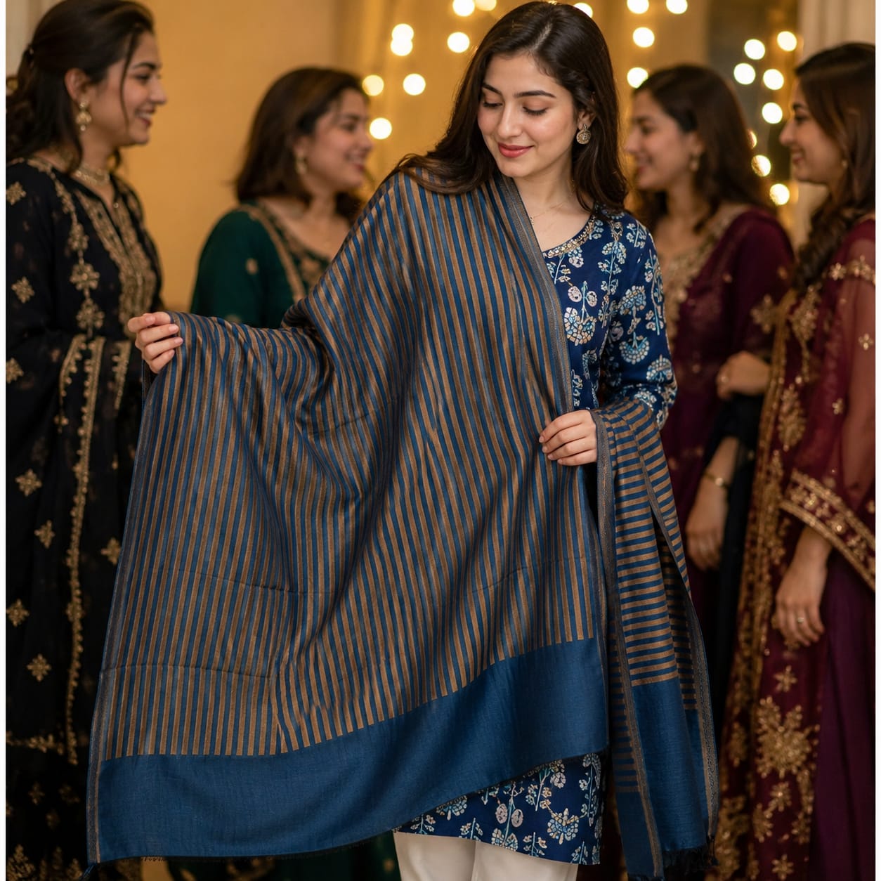 Ale’s Gazala Couture – Moonlight Reversible Self Stole